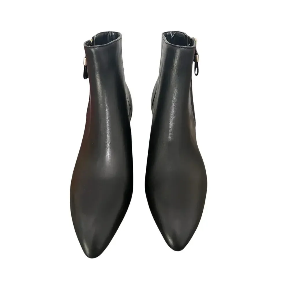 New! Kate Spade Amelie Side Zip Leather Bootie - Size 9.5B (MSRP $269)